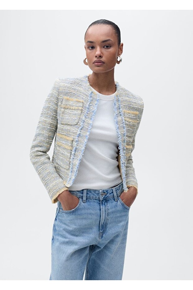 Dikişsiz tüvit ceket - 1