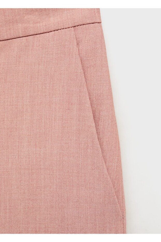 Düz kesim kumaş pantolon - 6