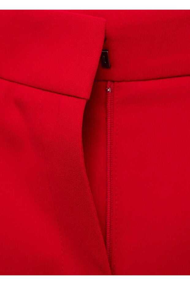 Wideleg kumaş pantolon - 7