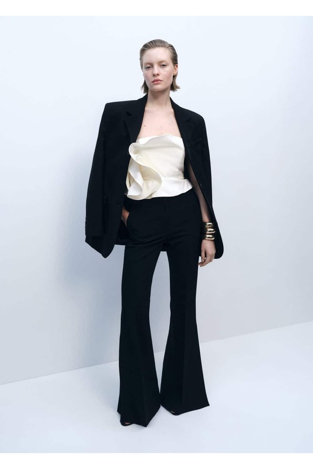 Long Ruffle Blouse - 2