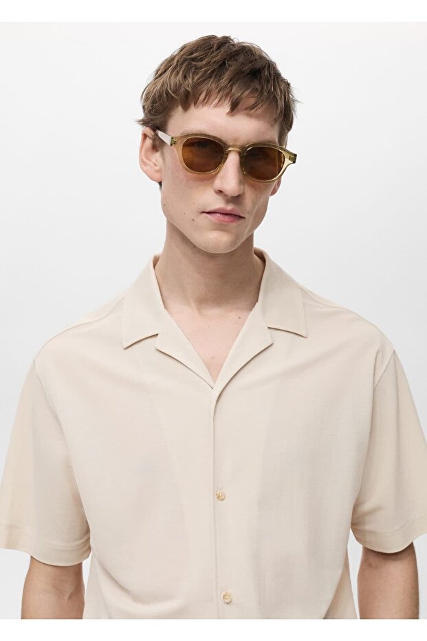 Bowling yaka modal gömlek - 6