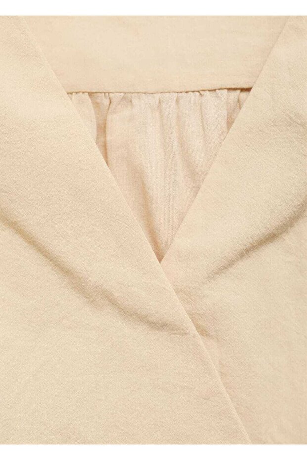 Baumwollbluse mit Raffdetails - 6