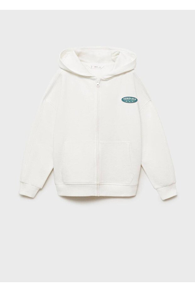 Fermuarlı kapüşonlu sweatshirt - 3