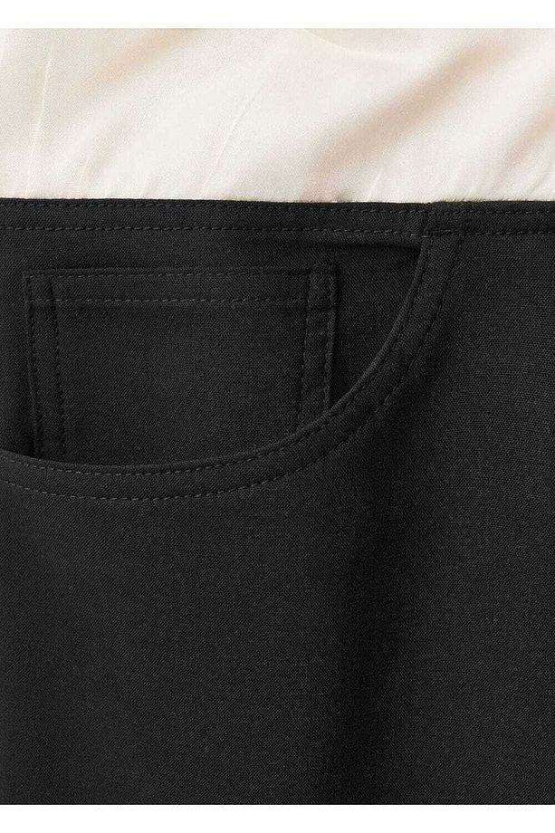 Kombine yün karışımlı jogger pantolon - 5