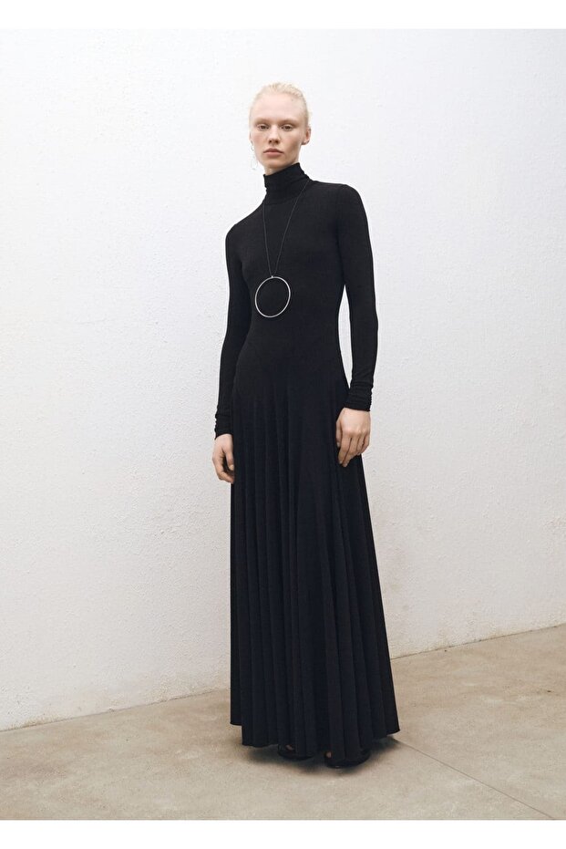 Kloş ponte elbise - 2