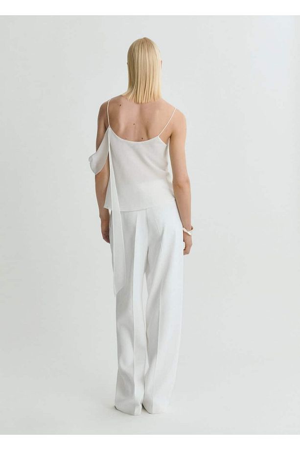 Çiçek Detaylı Drape Bluz - 4