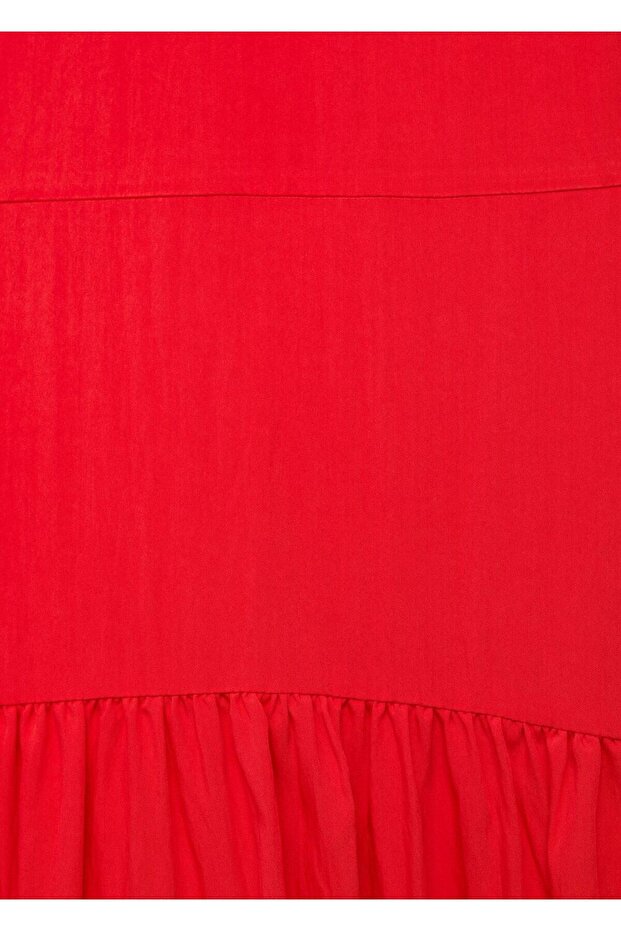 Kombine evaze elbise - 7