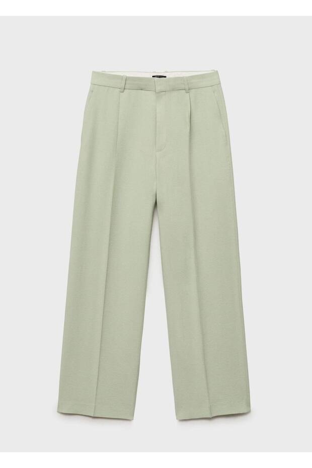 Gerade geschnittene Stoffhose - 3