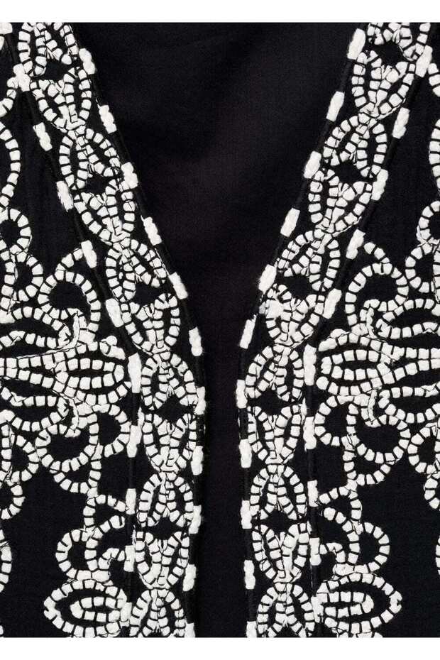 İşlemeli yelek - 8