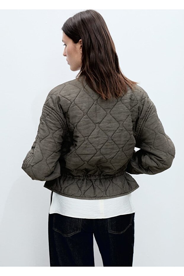 Kapitone bomber ceket - 4