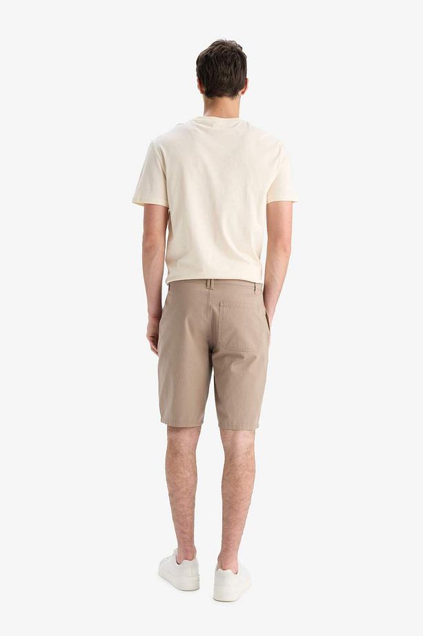 Regular Fit Düz Paça Gabardin Bermuda Şort C5397ax25sm - 5