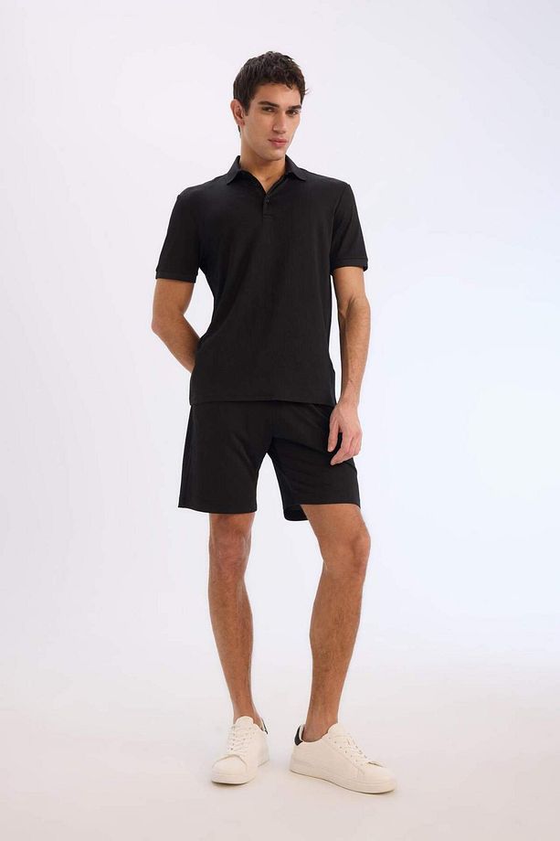 Regular Fit Her Yöne Esneyen Krinkıl Bermuda Şort E0980ax25sm - 5
