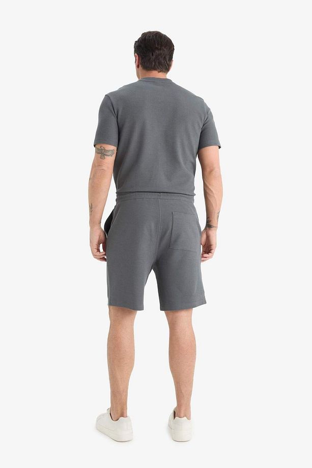 Regular Fit Dokulu Beli Bağcıklı Şort E2588ax25sm - 8
