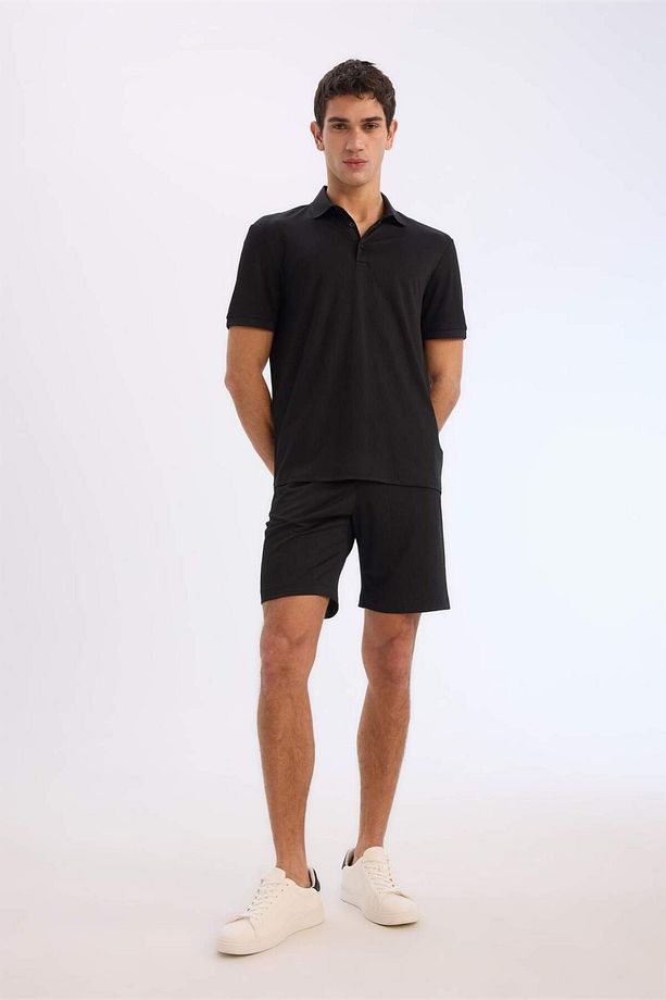 Regular Fit Her Yöne Esneyen Krinkıl Bermuda Şort E0980ax25sm - 3