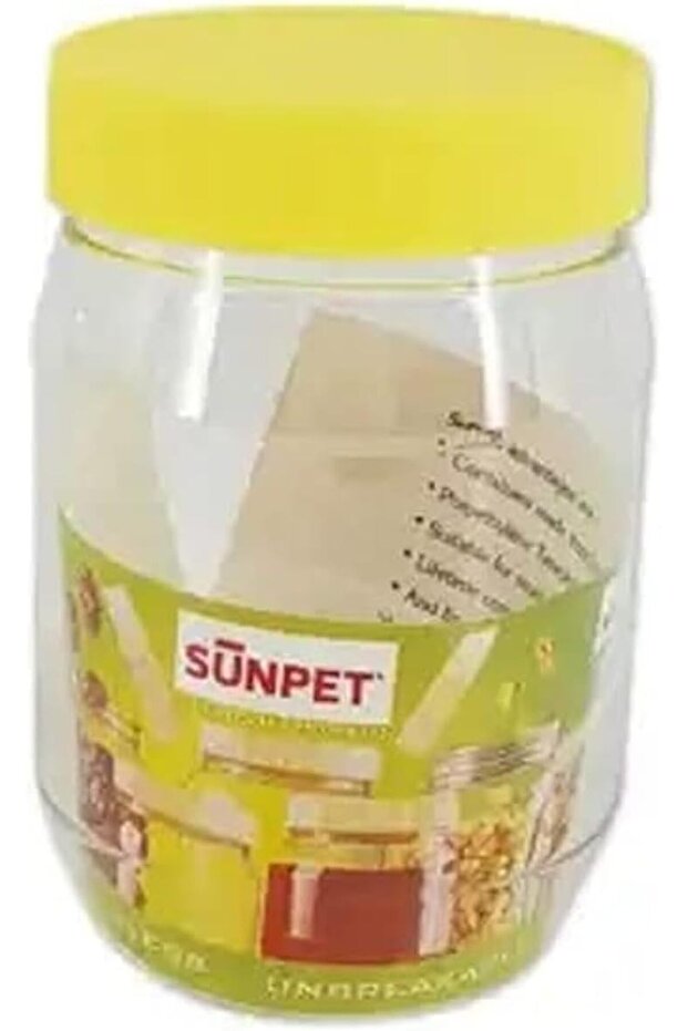 Alsaqer Round SpiceJar/Pet Jar/Plastic Round Food Storage Jar 300 ml Capacity