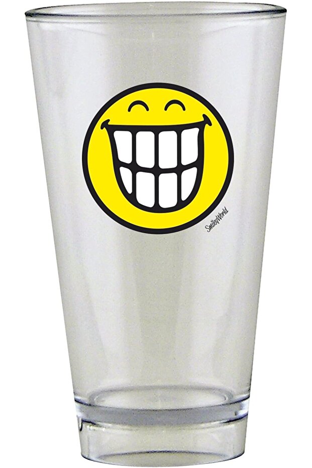 Designs Smiley Glass Tumbler Teeth