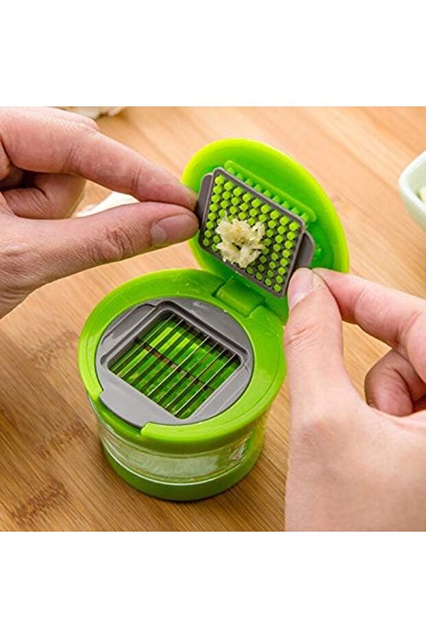 Garlic Chopper - Green - 3