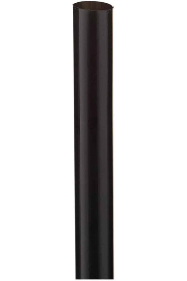 Plastic Black Straw 8mm, 250 Pieces