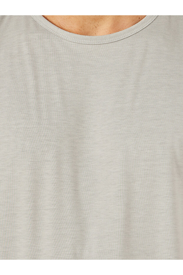 طقم تانك وشورت سادة برقبة دائرية - 3