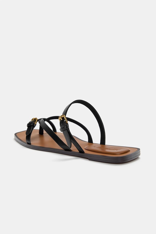 Strappt flat sandals - 4