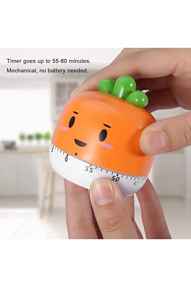 مؤقت مطبخ ميكانيكي من تزوييق، مؤقت عد تنازلي يدوي بأشكال خضراوات لطيفة، برنامج طبخ مطبخ - 5