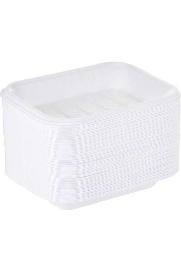 Disposable Rectangular Plastic Serving Tray -Small - 1Kg - 2