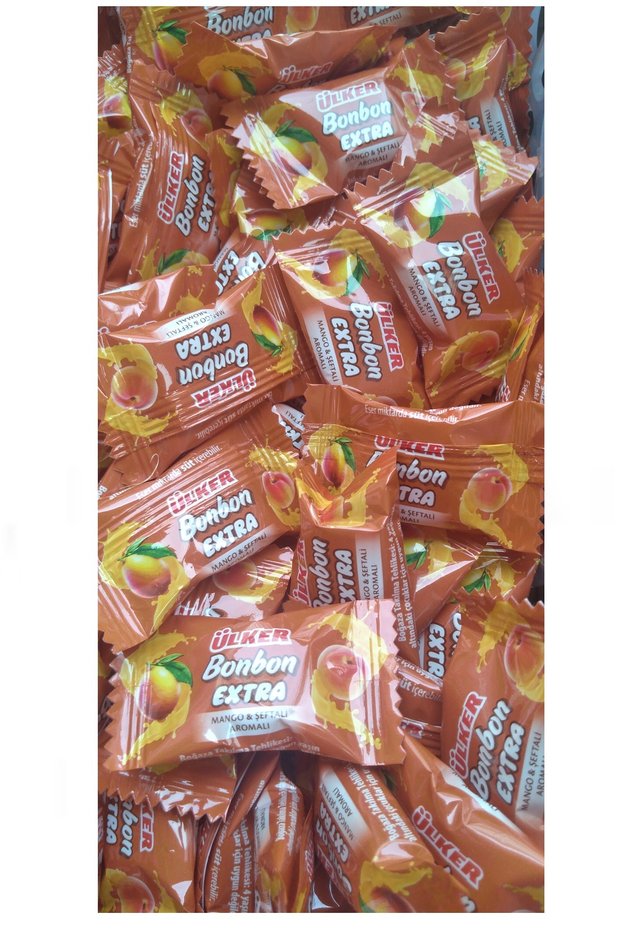 Ülker Bonbon Extra Mango and Peach Flavored Confectionery 1 Kg.