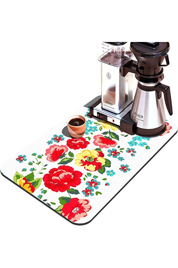 Absorbent Dish Drying Mat with Rubber Base - 2