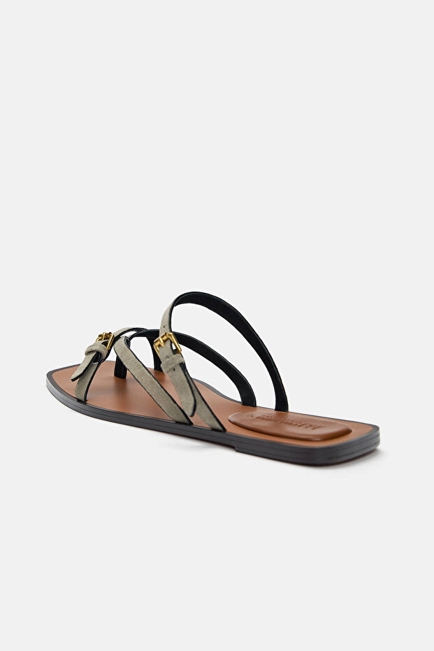 Strappt flat sandals - 5