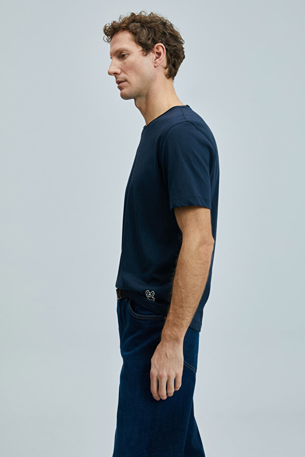 Pamuklu Junya Erkek Basic T-shirt - 3