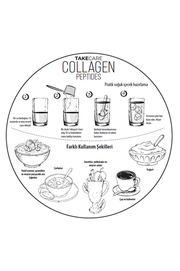 Collagen Peptides Tip I, Iı, Iıı, V, X, Hidrolize Elastin, Hyaluronik Asit Ve Vitaminler - 7