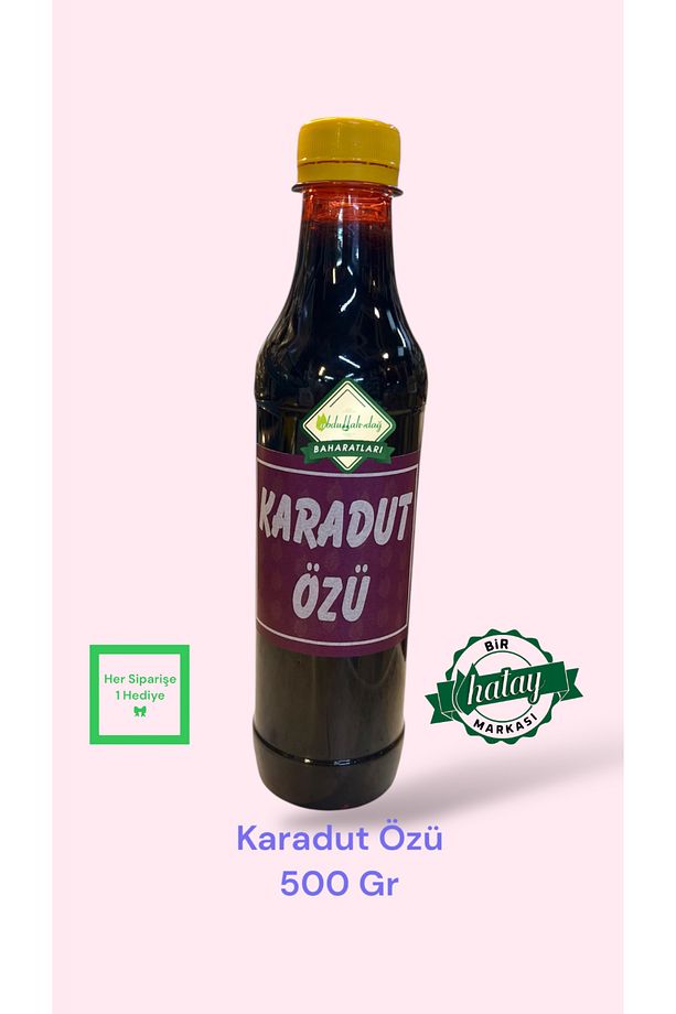 Hatay Yöresel Kara Dut Kan Dut Şurubu Karadut Özü 1/2 Kg / 500 Gr - 1