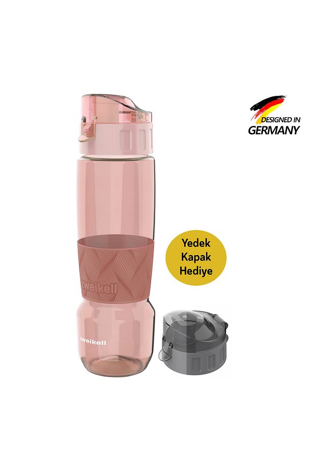 Pivot Switch Hot Pink Bpa Içermez 650 ml Tritan Kırılmaz Suluk - Su Matarası - Yedek Kapak - 1