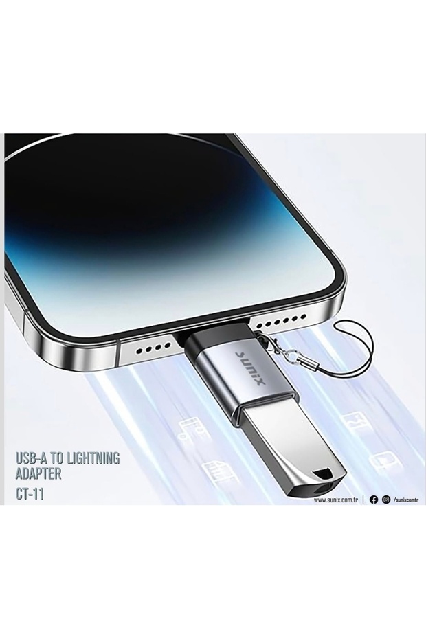 İphone Lightning To Usb 3.0 Çevirici Dönüştürücü Data Veri Içindir Yeni Tip - 3