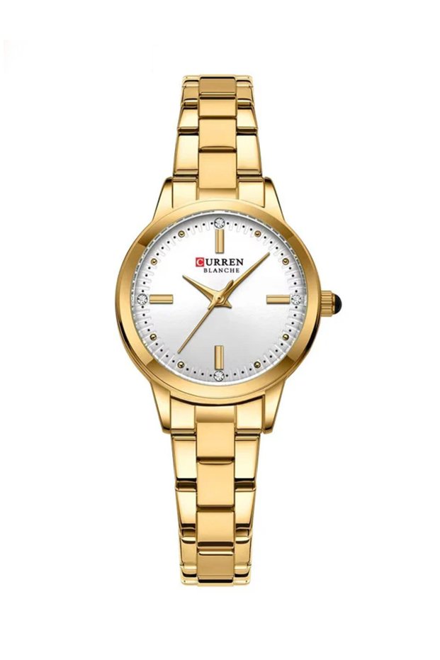 -9094 Original Brand Stainless Steel Band Wrist Watch For Women With Free Box