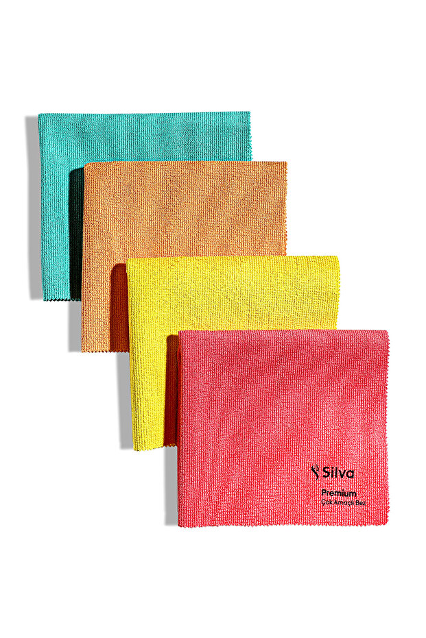 Ultrafiber Premium Çok Amaçlı Bez 4'lü Set (Tüm Renkler) - 1
