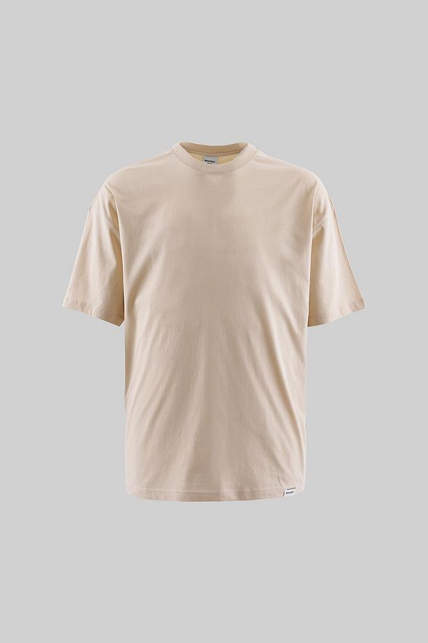 Erkek Basic Super Pamuklu Oversize Tereyağı Tişört - 1