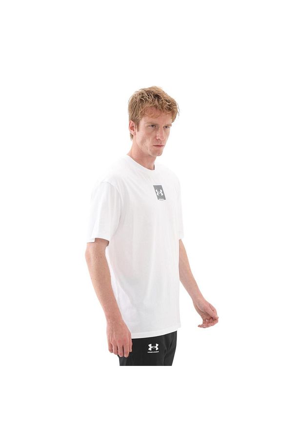 A1386803-101 Under Armour Ua M Hw Os Sm Box Ss Erkek Şort Ve Kapri Beyaz - 2