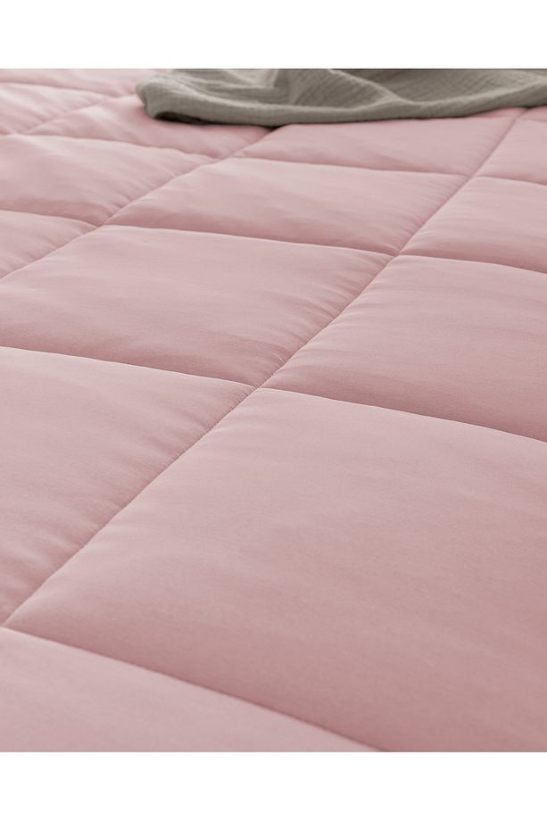 İlus Bambu Çift Kişilik Comforter Set - Pudra - 5