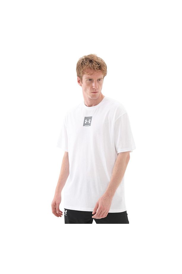A1386803-101 Under Armour Ua M Hw Os Sm Box Ss Erkek Şort Ve Kapri Beyaz - 3
