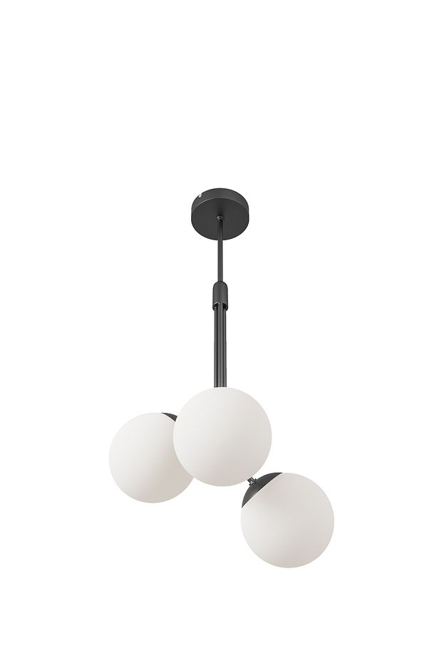 Luno 3 – Modern Üçlü Cam Küre Sarkıt Avize | 60 cm | Minimal Tavan Aydınlatması - 6