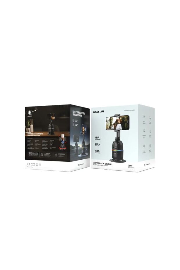 Auto Track Gimbal, Multi-Device Support, Face Tracking, Gesture Detection, 3W Power, 1200 - 2
