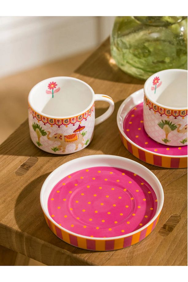LCW HOME Karişik Baskılı 2 Kişilik Porselen Kahve Fincan Takımı 90 ml - 2