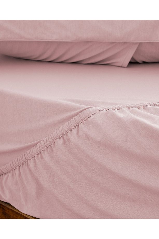 İlus Bambu Çift Kişilik Comforter Set - Pudra - 6