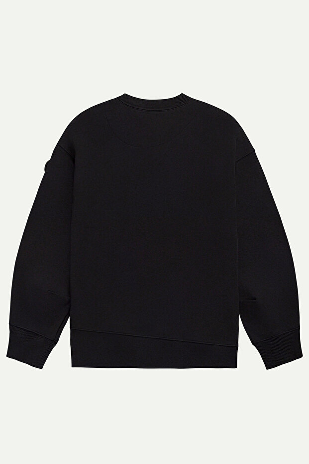 Erkek Basic Relax / Oversize Sweatshirt - Ruden - Tar - 3