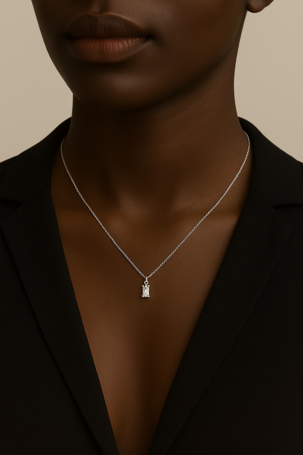 Clara Baget Gümüş Kolye - 2