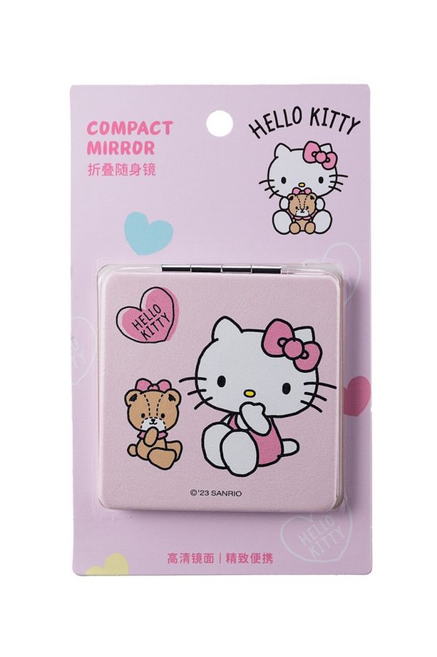Hello Kitty Lisanslı Çift Taraflı Katlanabilir Ayna（Kare） - 5