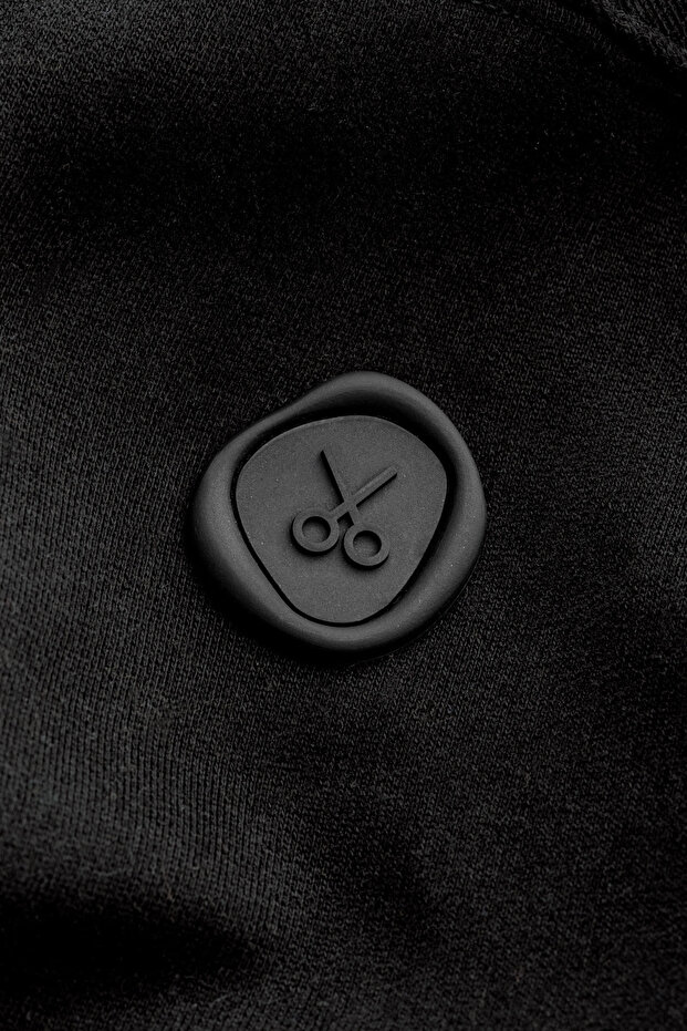 Erkek Basic Relax / Oversize Hoodie Sweatshirt - Houd - Tar - 9