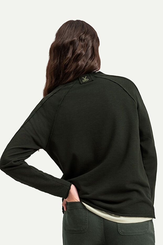 Erkek Basic Çift Taraflı Sweatshirt - Lyuga - Asphalt - 6