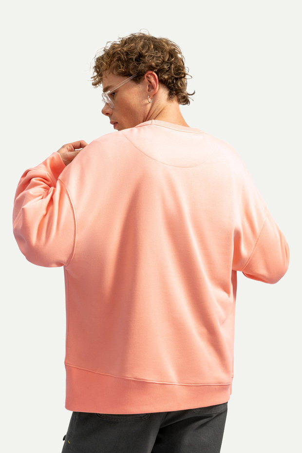 Erkek Basic Relax / Oversize Sweatshirt - Ruden - Canyon - 5
